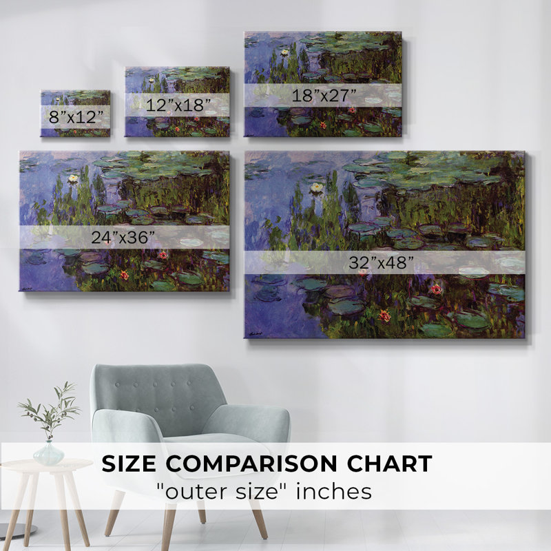 «Gardens» par Monet-Gallery, toile tendue, H 12 po x l 18 po