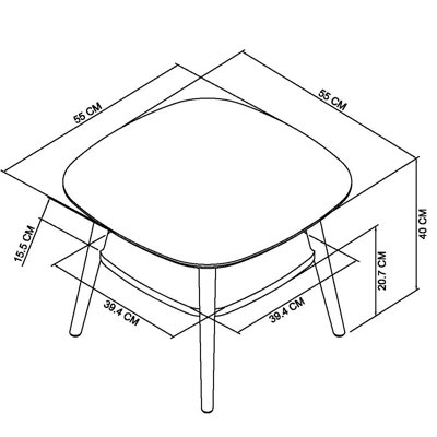 Sievers Solid Wood End Table
