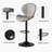 19.29" Bar Stools Set of 2 Modern Swivel Bar Chairs, Barstools Counter Height with High Backrest, Easy 3-5 Minute Assembly for Bar, Kitchen, Dining Room-1899866518-1909169408