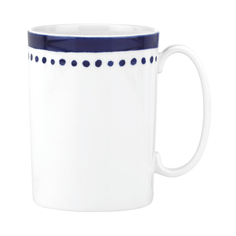 Charlotte Street Porcelain Coffee Mug, Navy