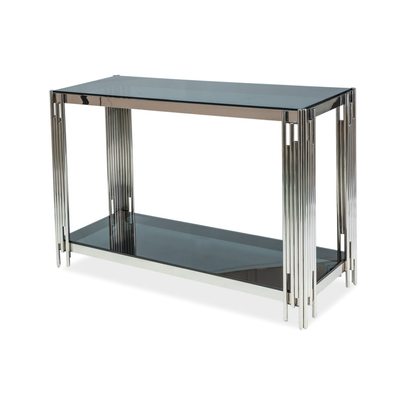 Dayro 40.00cm Glass Top Console Table