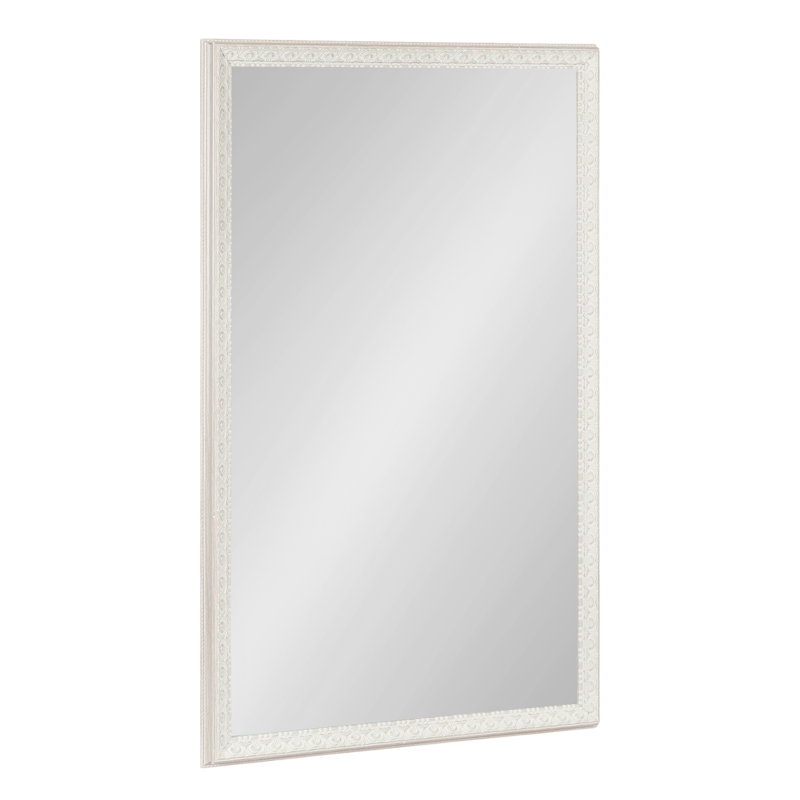Miroir mural Bedell, Blanc doux, 30 po x 20 po