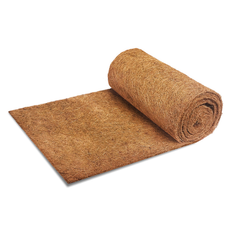 Rouleau de fibre de coco suspendu en fibre de coco - Tapis en fibre de coco naturelle épaisse de 30 x 300 cm pour jardinières et literie pour animaux, facile à couper et à personnaliser