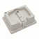 20"X15.5" White Ceramic Rectangular Undermount Bathroom Sink With Overflow
