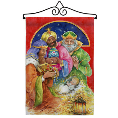 Ensemble de drapeaux en polyester 19 x 13 po Three Kings