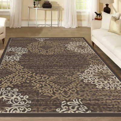 Tapis brun / ivoire Pisa
