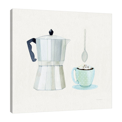 «Coffee Break VII Tan», toile tendue par Kathleen Parr Mckenna