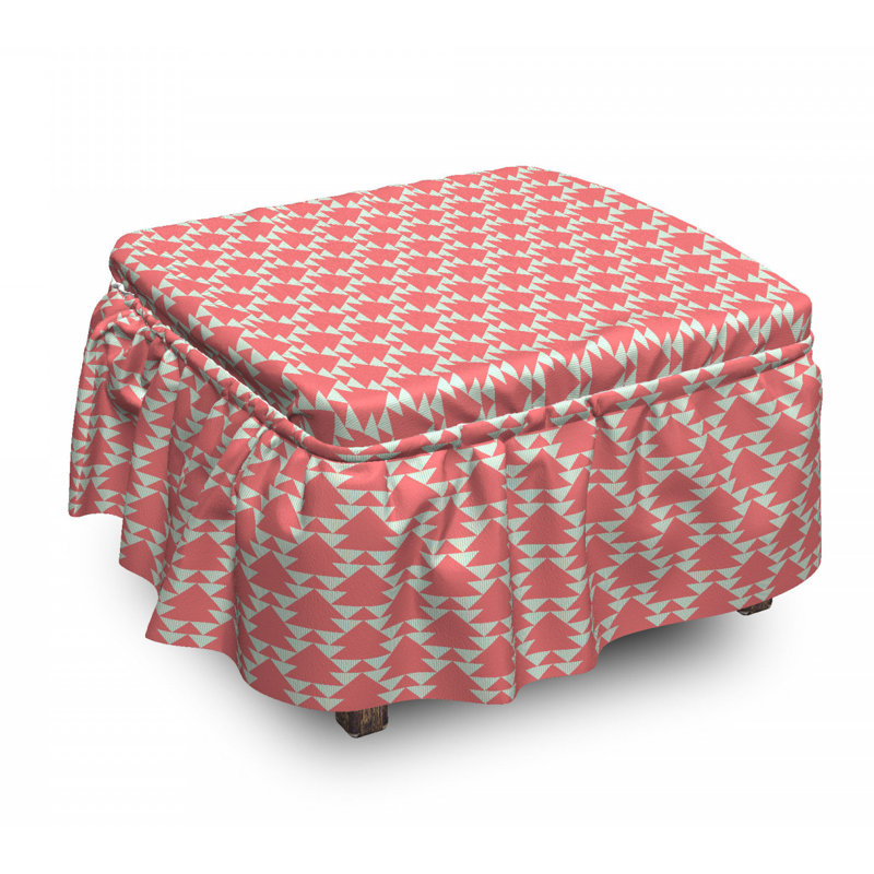 Housse pour repose-pieds triangles brouillé