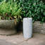 20" Grey Resin Urn Outdoor Water Fountain With LED Lights