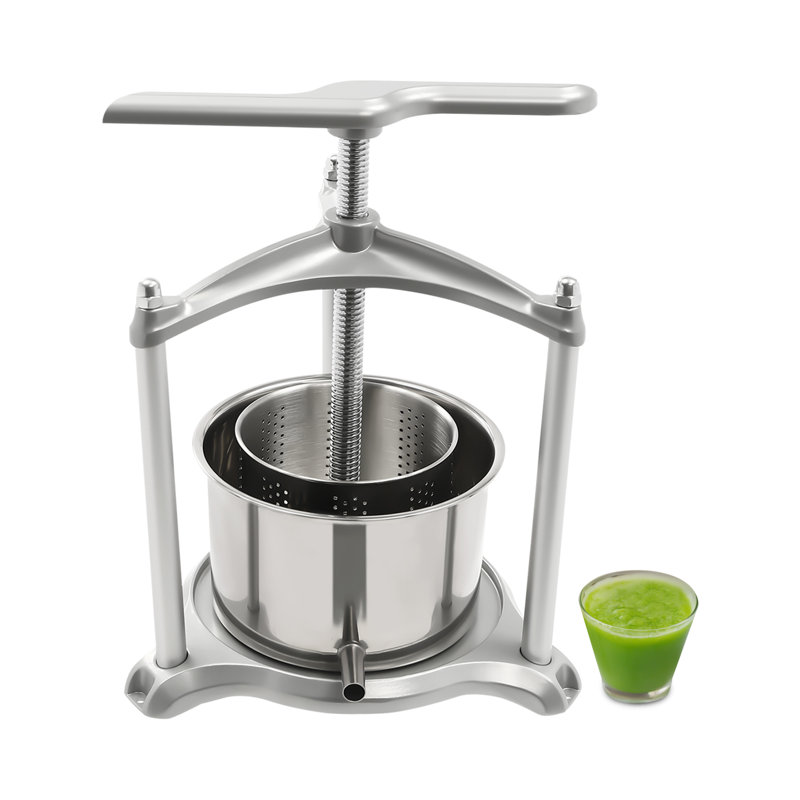 3L Manual Fruit Press Stainless Steel Juicer Crusher Fruit Wine Press