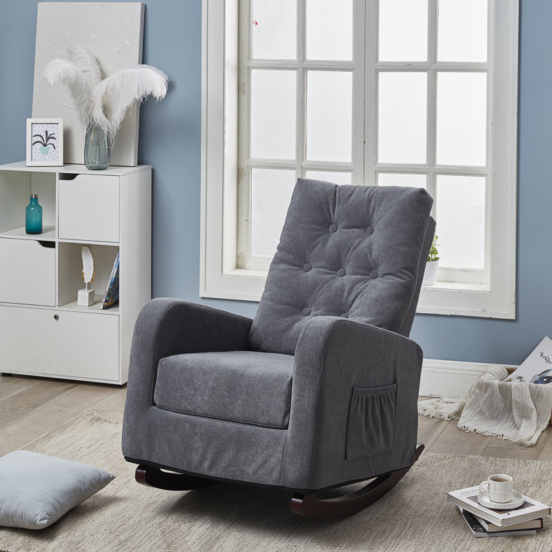 Fauteuil inclinable simple avec fauteuil japonais, Gris antique