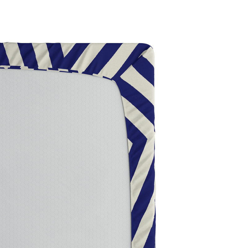 Microfiber Geometric Fitted Sheet, Full Fitted Sheet