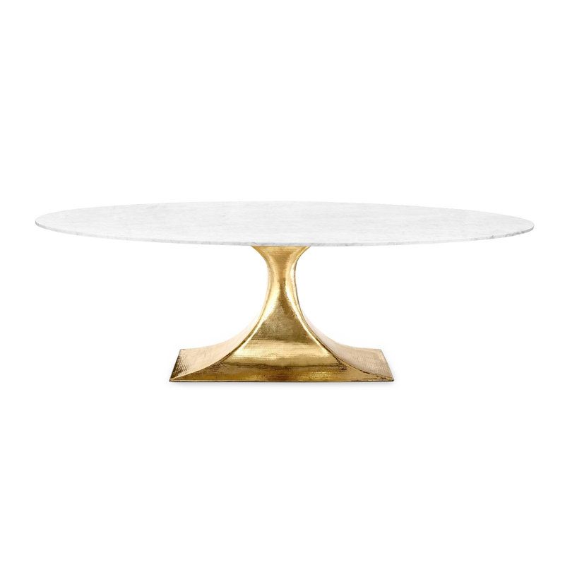 Stockholm Marble Pencil Edge Table Top, 52" W x 95" L