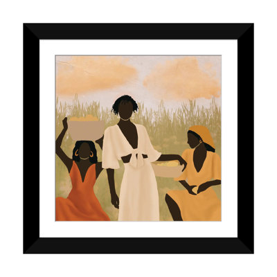 " Lemon Picking " Graphic Art Print