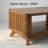 41.5" Rectangular Coffee Table with Solid Wood Legs & Open Shelf-984488856