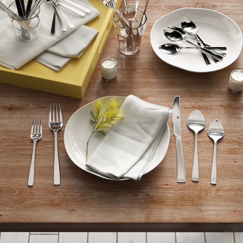 Ebern Designs Saurimas Stainless Steel Flatware Set - Service for 8