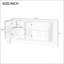 Buffet de style rétro avec tablettes réglables-1732054042