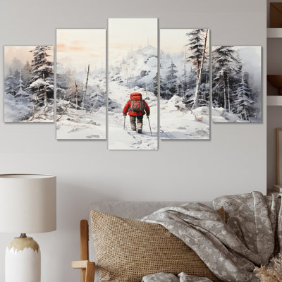 «Alaska Arctic Hike I» sur toile, reproduction de 5 pièces