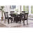 Illkirch Espresso Oval Extension Leaf Dining Table