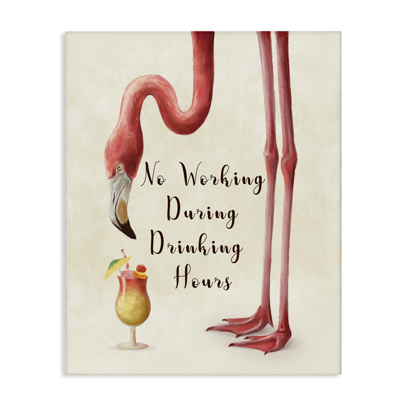 «Flamingo & Cocktail Expression» par Ziwei Li, H 40 po x l 30 po