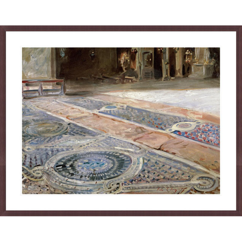«Venetian Interior» par John Singer Sargent, impression giclée encadrée, H 32,66 po x l 41,5 po