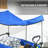 Collapsible Wagon Cart with Removable Canopy and Carrying Bag, Dark Blue