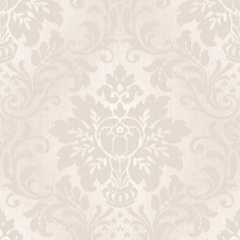 Fabric 10.05m x 53cm Textured Glitter Wallpaper Roll, Taupe