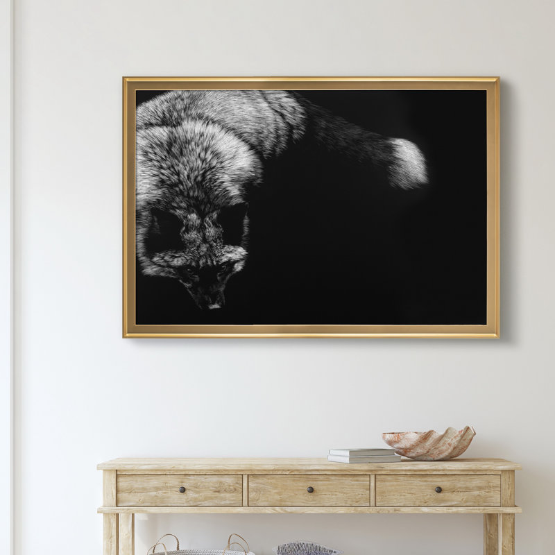«Wild Scratchboard III», impression sur toile encadrée, H 30,5 po x l 42,5 po x P 1,5 po, Doré
