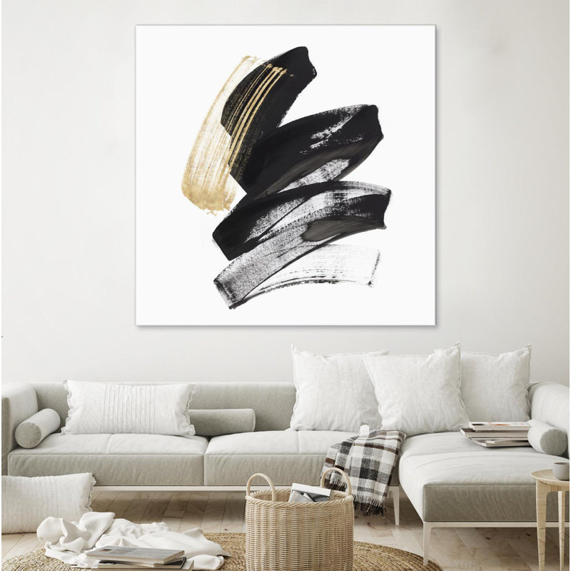 Clicart " Golden Brushstroke I "