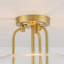 Plafonnier semi-encastré en verre transparent l 11,8 po