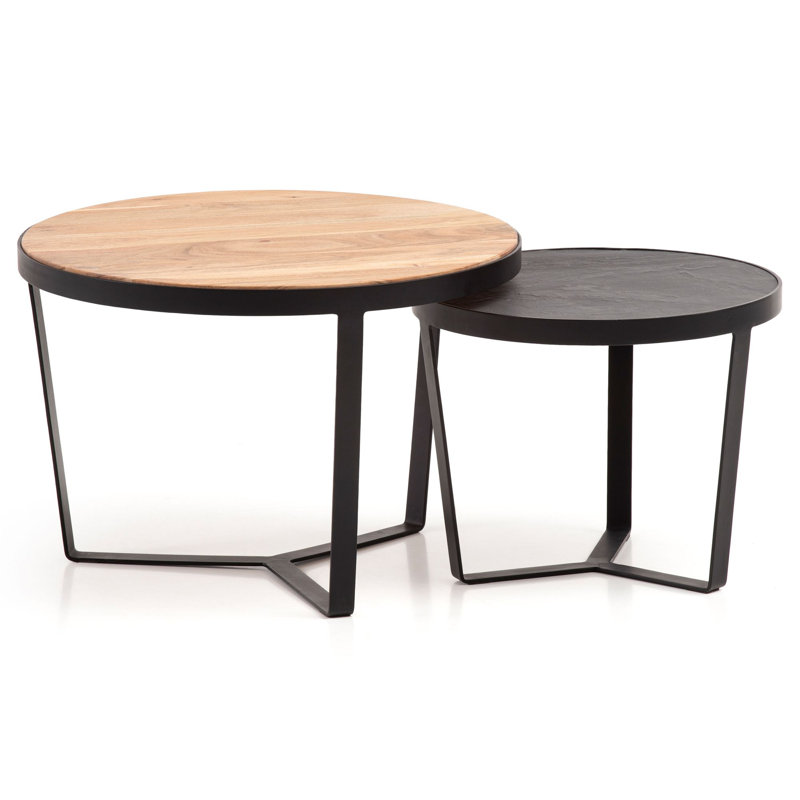 Bedi Coffee Table with Storage, Brown