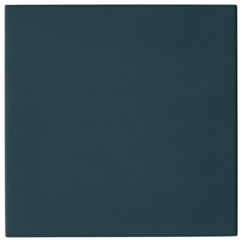 Born 5X5 Matte Porcelain Tile, Teal Blue