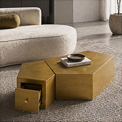 Ensemble de 2 tables basses gigognes