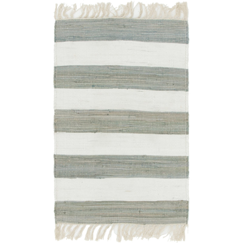 Rinker Cotton Striped Indoor Rug, Rectangle 2' x 3'1"