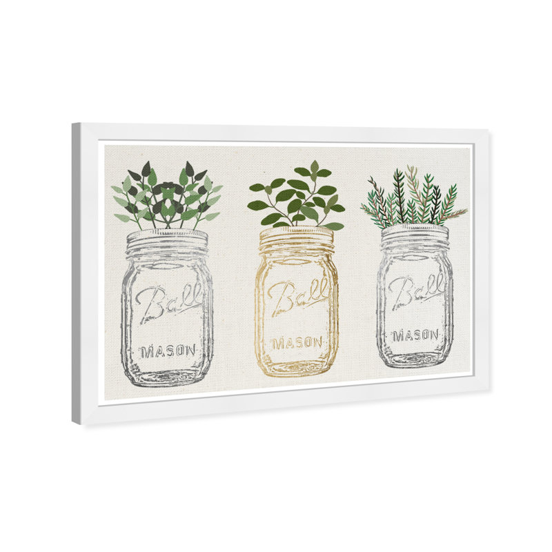 «Food and Cuisine» Mason Jars and Plants
