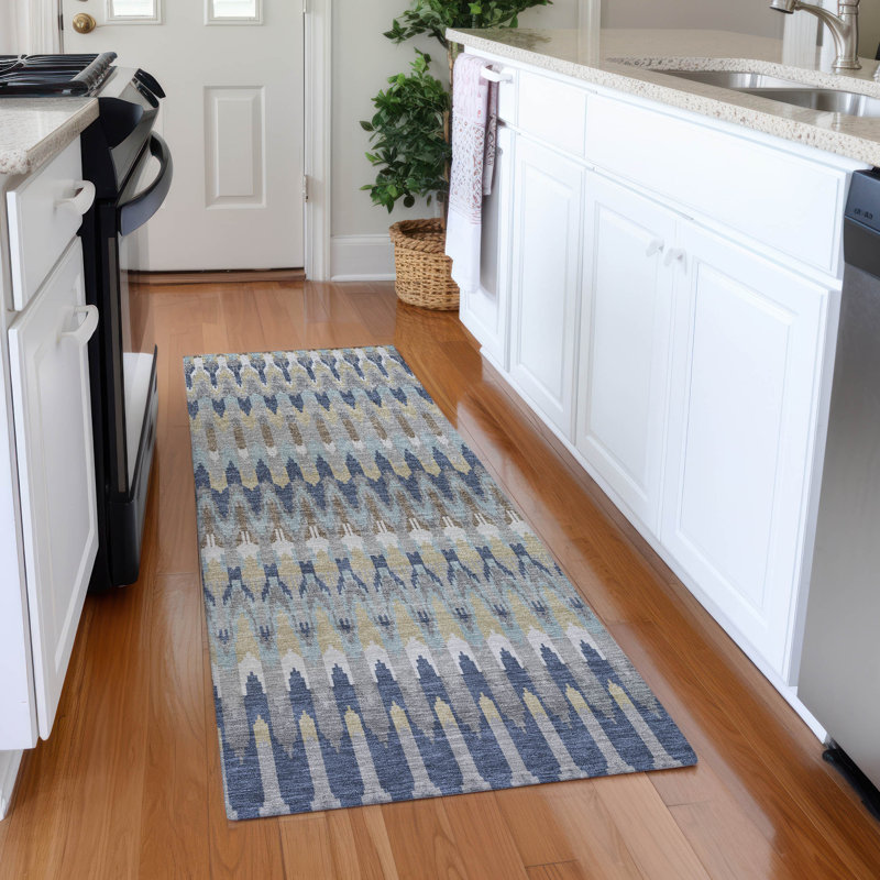 Premium Machine Washable Prisco Taupe Rug, Runner 2'3" x 7'6"