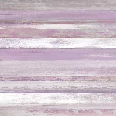 Lilac Stripes - Wrapped Canvas Print