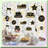 60-Piece Black, Gold & Confetti Balloon Set