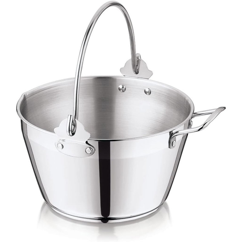 Rebrilliant Benedetti 8.98L Stainless Steel Stock Pot