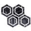 Santorini Roman Hex 6" x 6" Marble Mosaic Tile