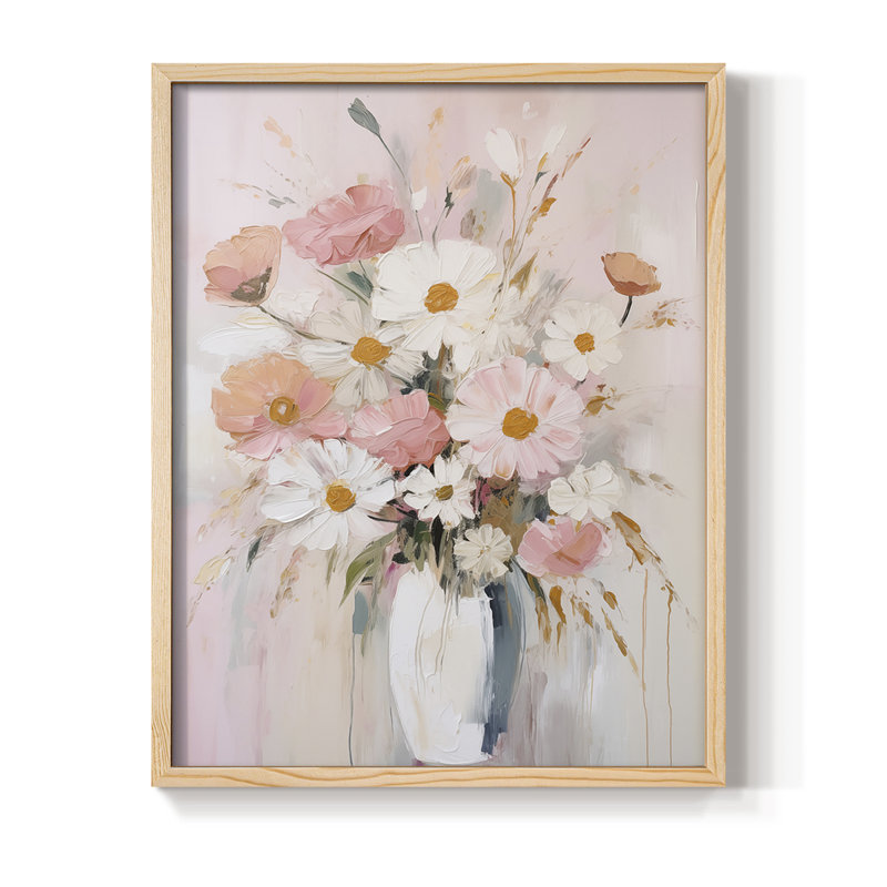 Reproduction encadrée FLORAL Series CECLXVII - bois massif, H 11 po x l 9 po