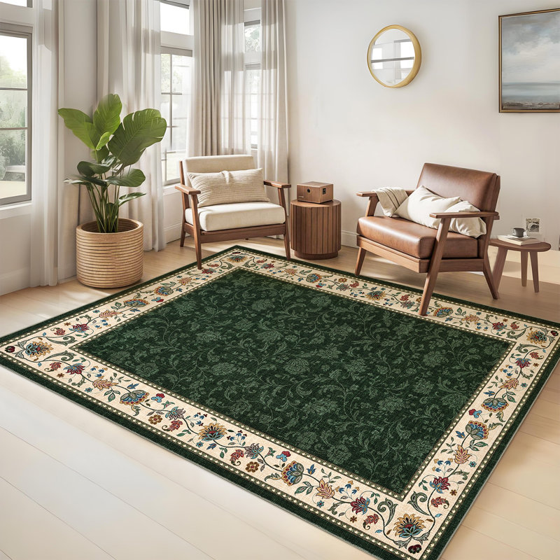 Tapis lavable Farmhouse Floral, Rectangle 9 pi x 12 pi