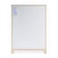Commode 5 tiroirs en bois et raphia Cleo-87847532