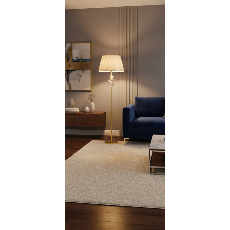 Lampe sur pied en cristal Swan