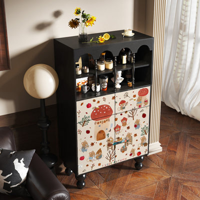 Modern multi-functional display accent cabinet
