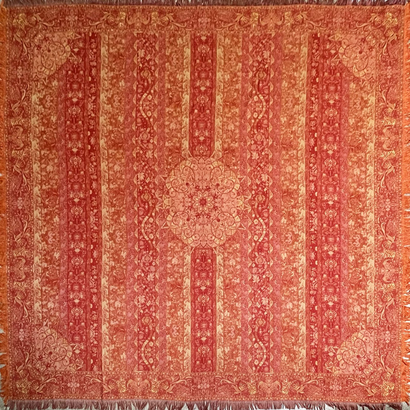 Hand Woven Throw Blanket, 70" x 70"