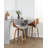 Linnetta 26" Mid-Century Modern Fixed-Height Counter Stool With Swivel In Walnut Wood And Noise Grey Fabric With Round Chrome Metal Footrest- Set Of 2-90954869-90954847