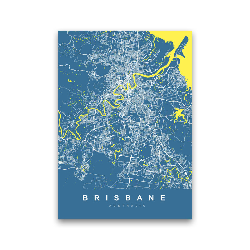 Brisbane I - Print, Wrapped Canvas, 84cm H x 60cm W x 1cm D