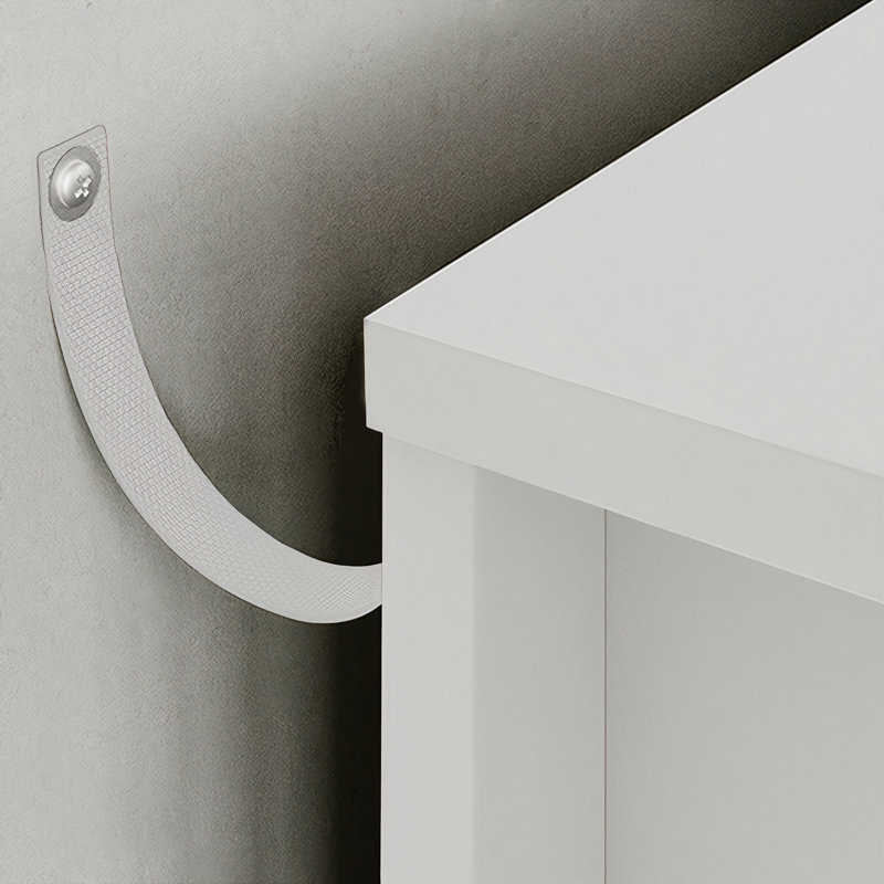 Philomena 2 Drawer Nightstand,   White with charge station