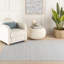 Skipper Stripe Swedish Blue Handwoven Indoor/Outdoor Rug-2073679621